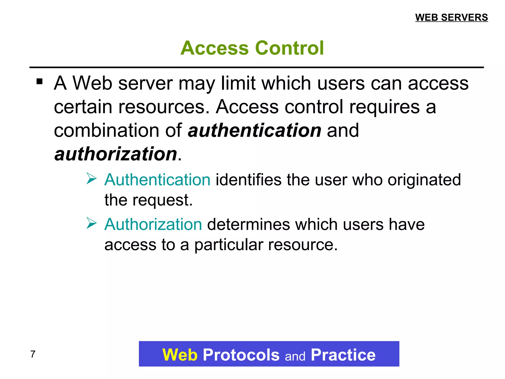 Web Servers (ppt) | PPT | Web Hosting | Internet