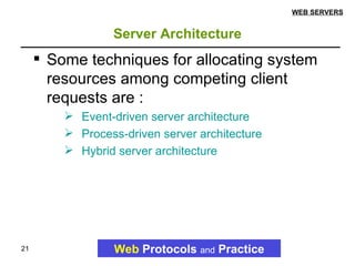 Web Servers (ppt) | PPT