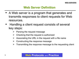 Web Servers (ppt) | PPT | Web Hosting | Internet