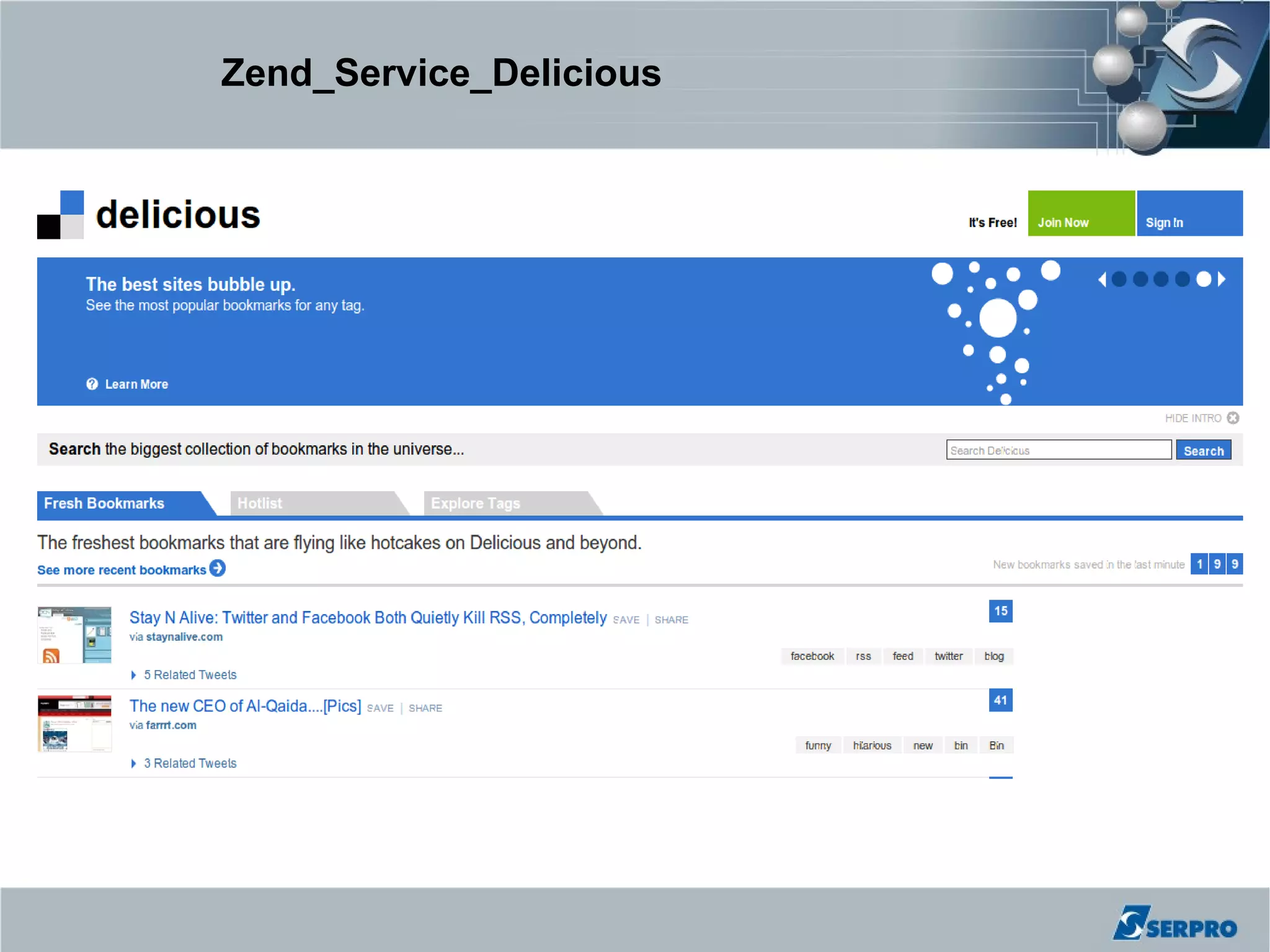Zend_Service_Delicious
 