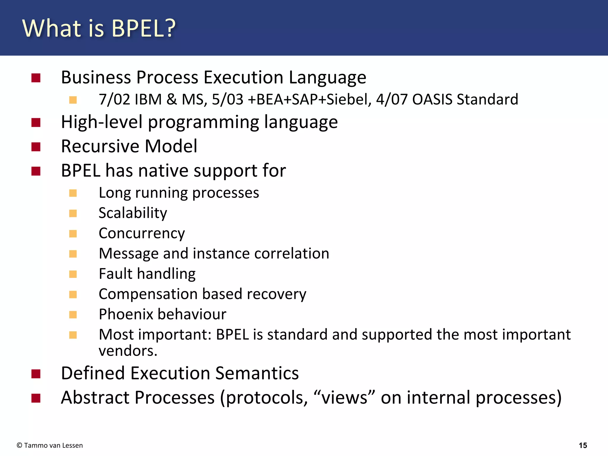 Web Services Orchestration with BPEL 2.0
