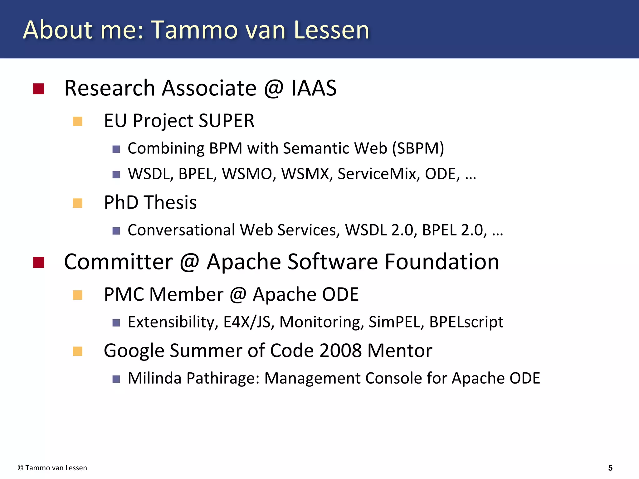 Web Services Orchestration with BPEL 2.0