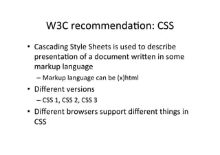 Introduction to Web Standards | PDF