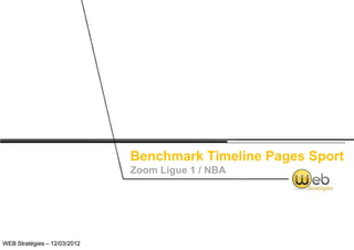Benchmark Timeline Pages Sport
                              Zoom Ligue 1 / NBA




WEB Stratégies – 12/03/2012
 