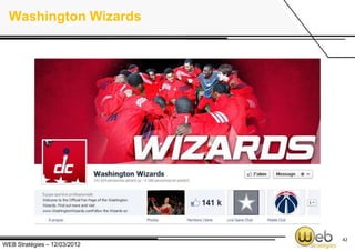 Washington Wizards




                              42
WEB Stratégies – 12/03/2012
 