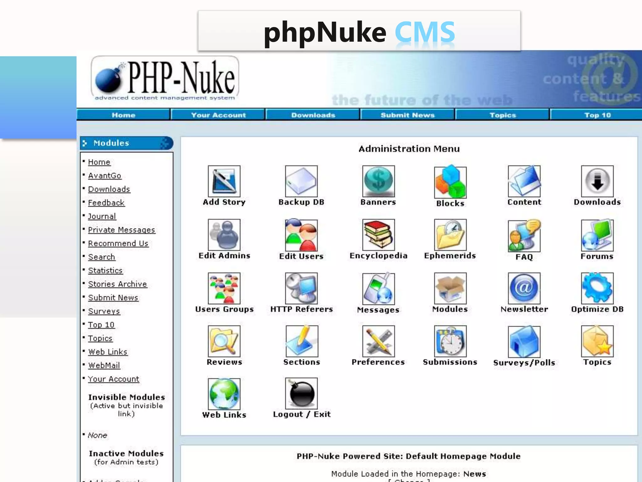 phpNuke CMS
 