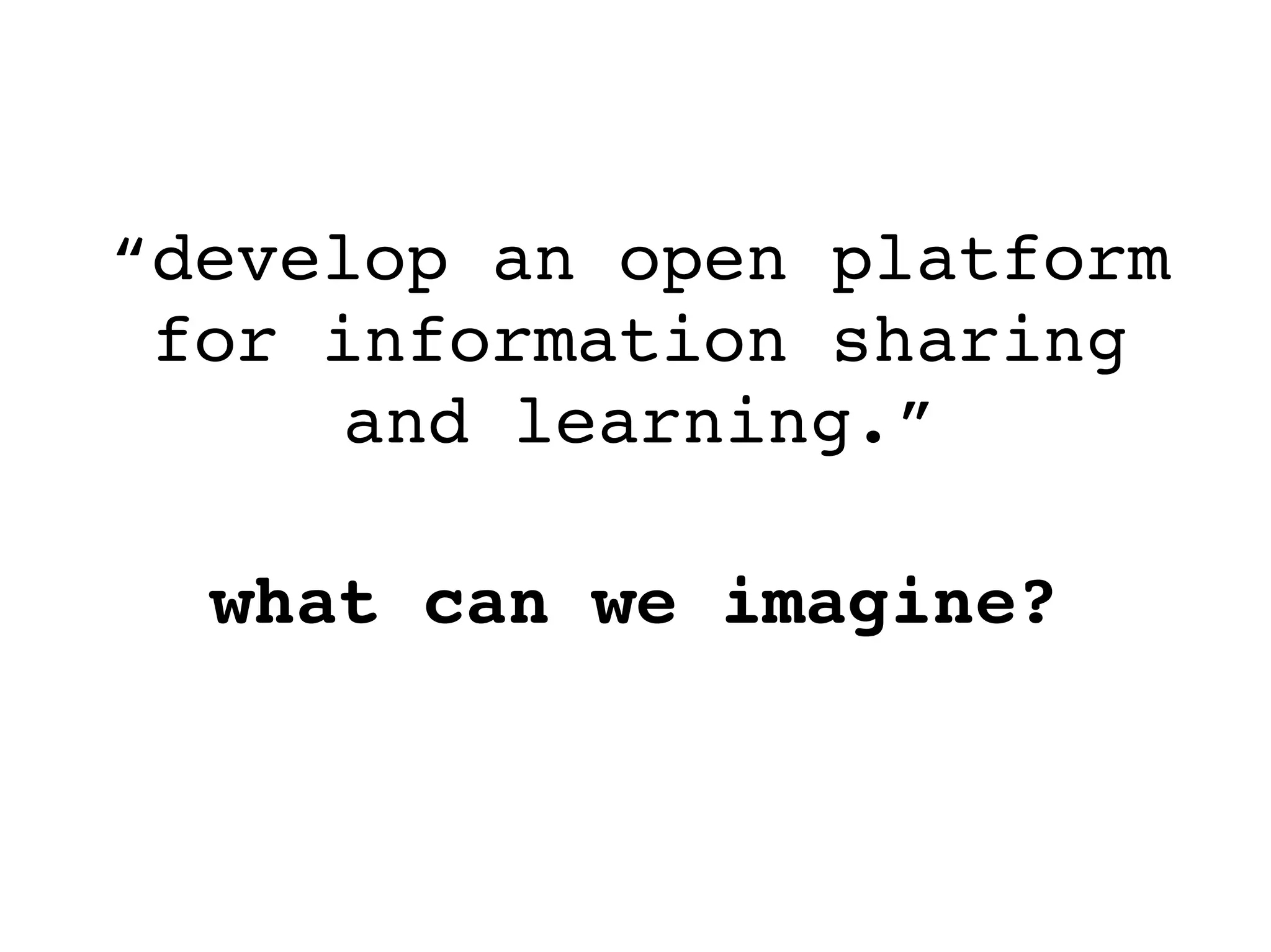 web thinking tour for I-BOP project