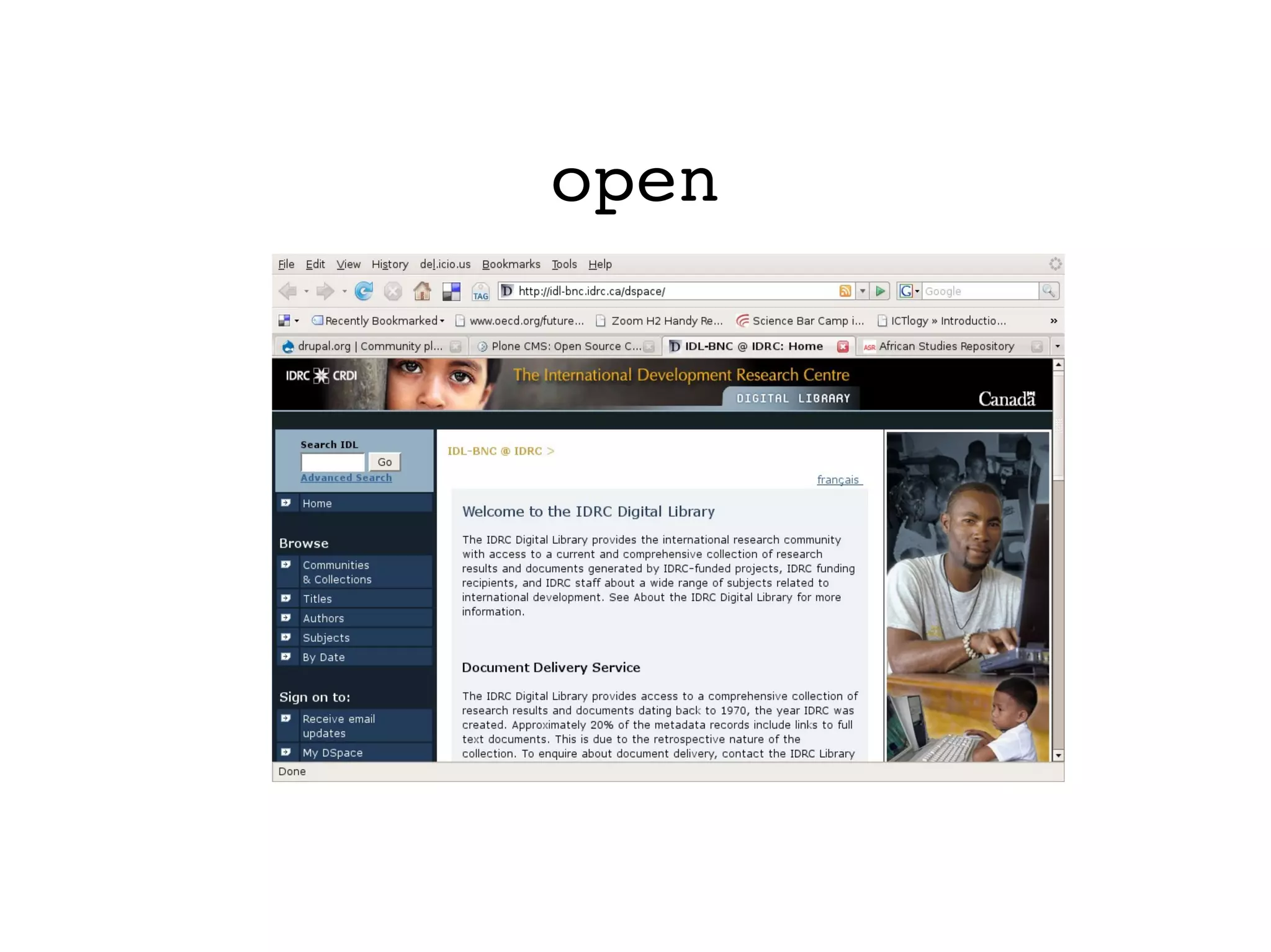 web thinking tour for I-BOP project