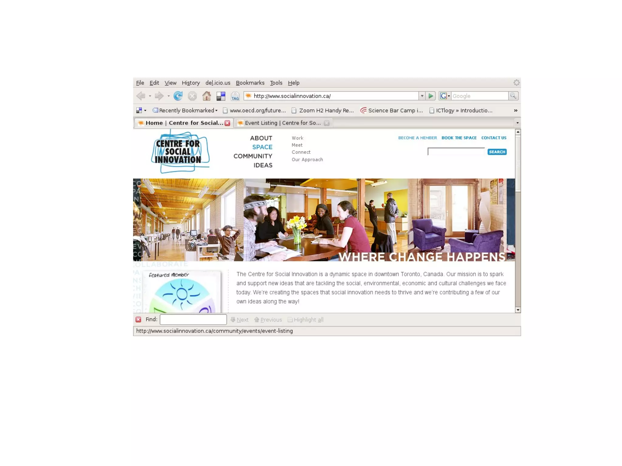 web thinking tour for I-BOP project