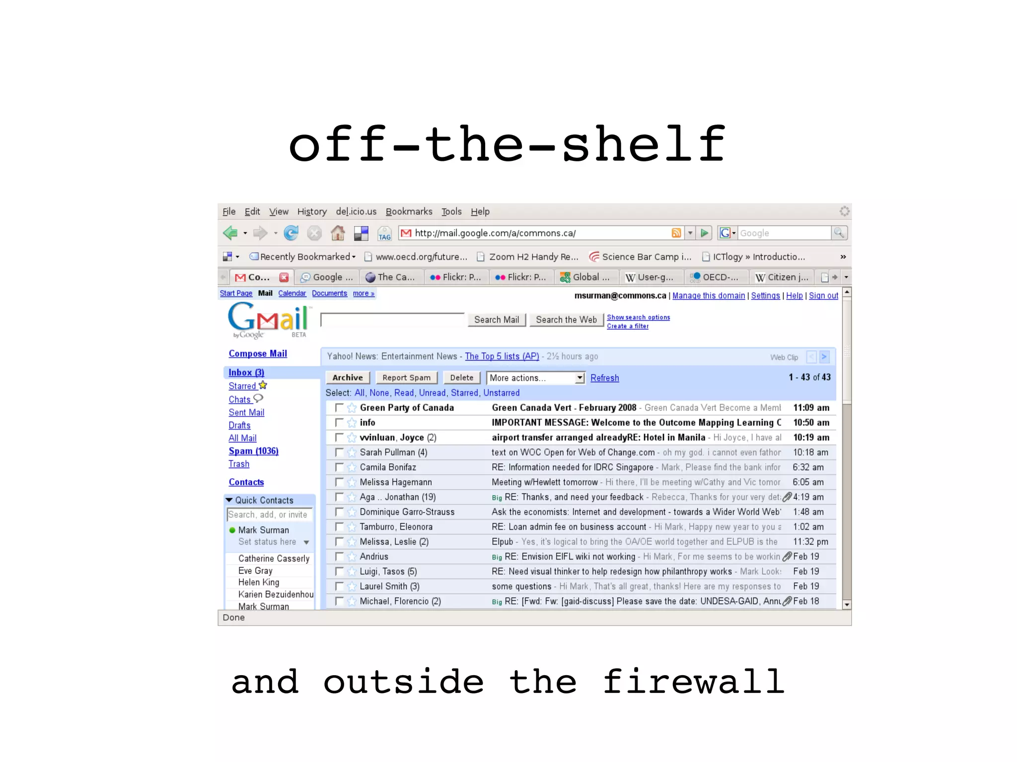 web thinking tour for I-BOP project