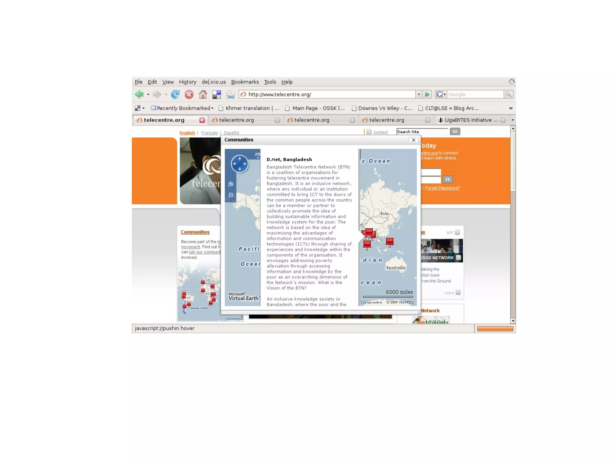 web thinking tour for I-BOP project