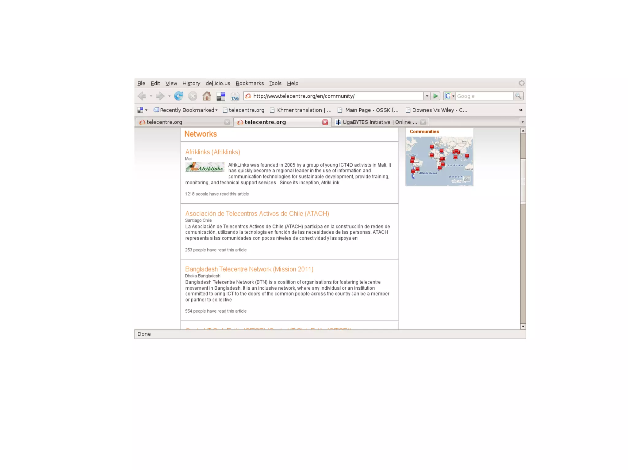 web thinking tour for I-BOP project