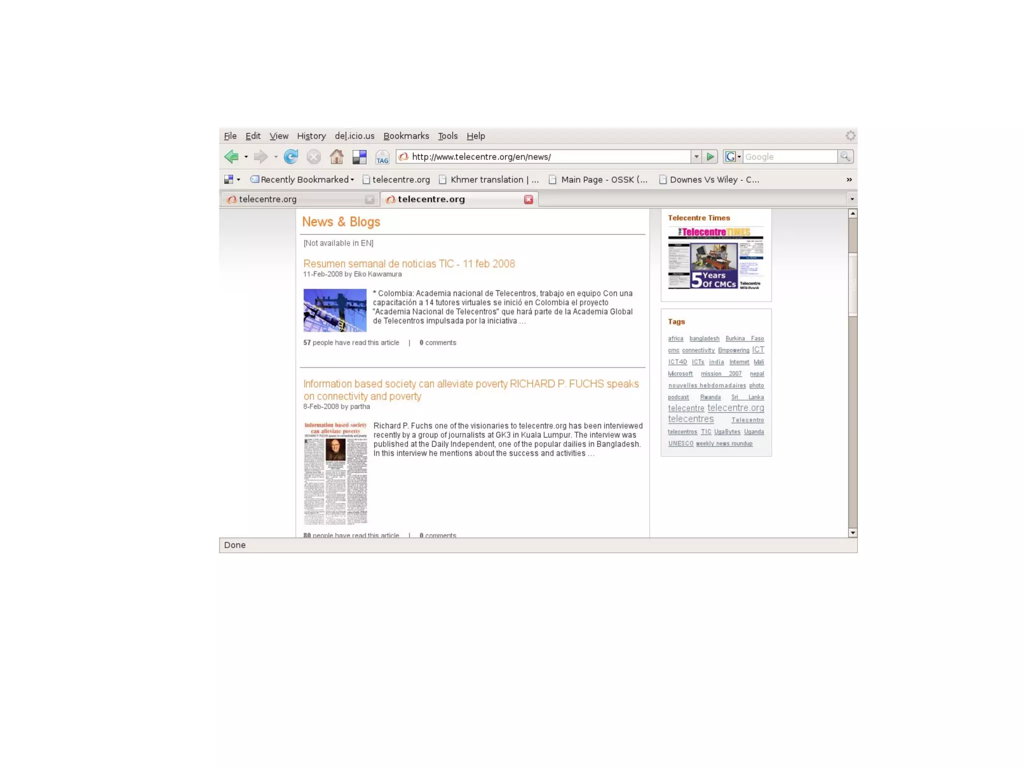 web thinking tour for I-BOP project