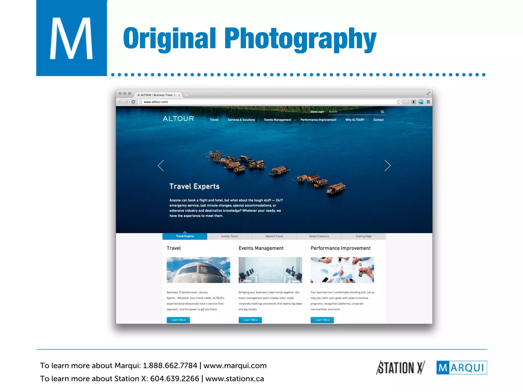 Original Photography!




To learn more about Marqui: 1.888.662.7784 | www.marqui.com
To learn more about Station X: 604.639.2266 | www.stationx.ca
 