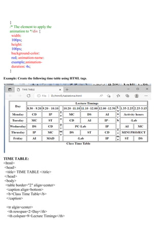 Natural Language processing and web deigning notes | PDF