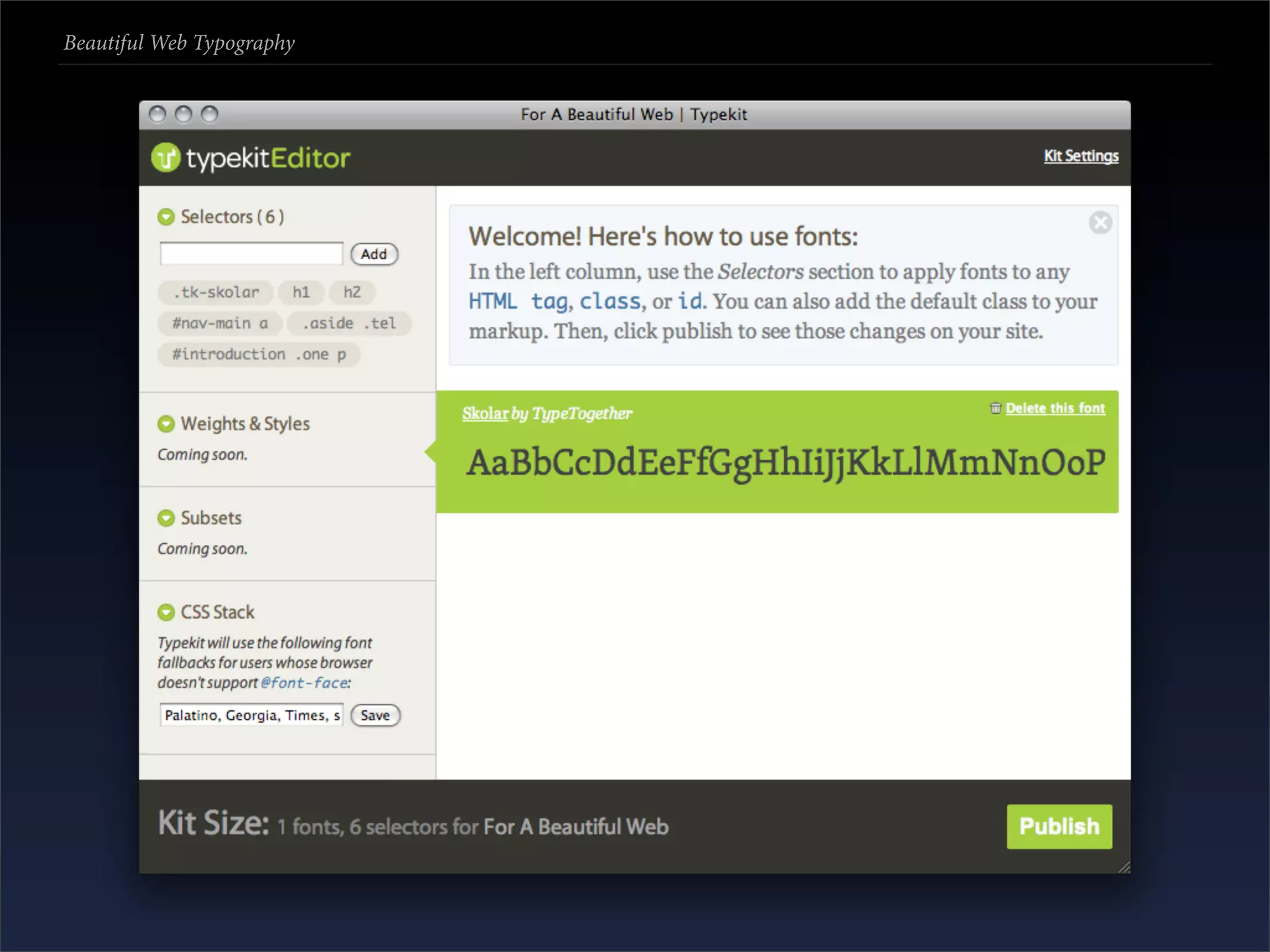 Beautiful Web Typography
 