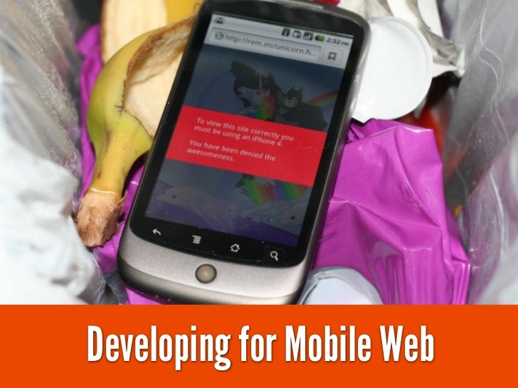 Developing for Mobile Web 