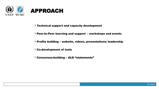 19/12/2016
APPROACH
19/12/2016
 Technical support and capacity development
 Peer-to-Peer learning and support - workshop...