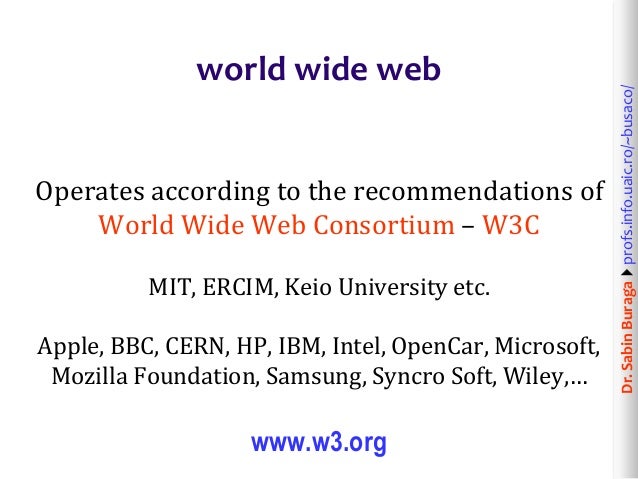 Web Technologies 1 12 World Wide Web Architectural Aspects