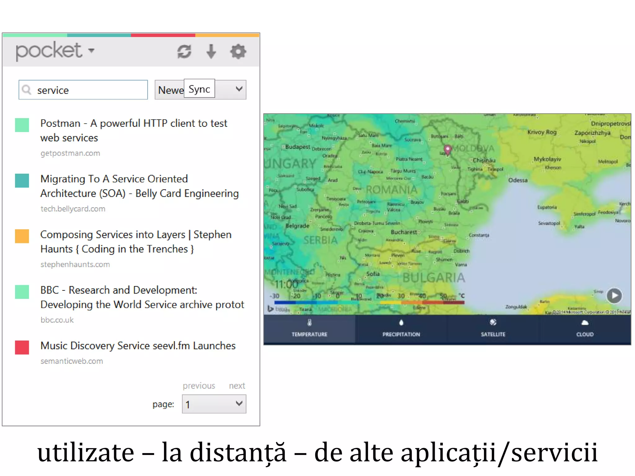 Dr.SabinBuragawww.purl.org/net/busaco
servicii web
utilizate – la distanță – de alte aplicații/servicii
 