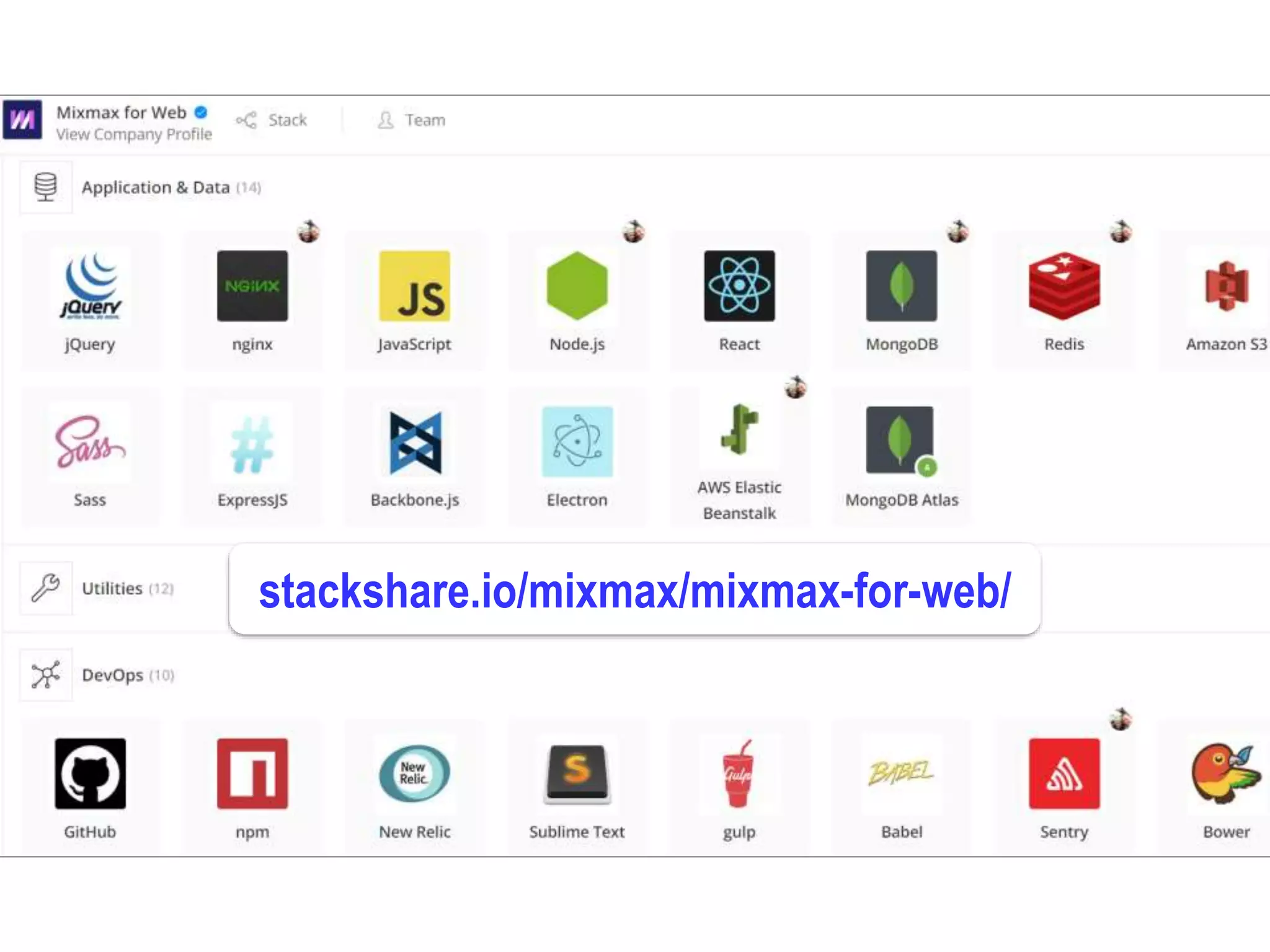 Dr.SabinBuragaprofs.info.uaic.ro/~busaco
node.js: exemplu
stackshare.io/mixmax/mixmax-for-web/
 