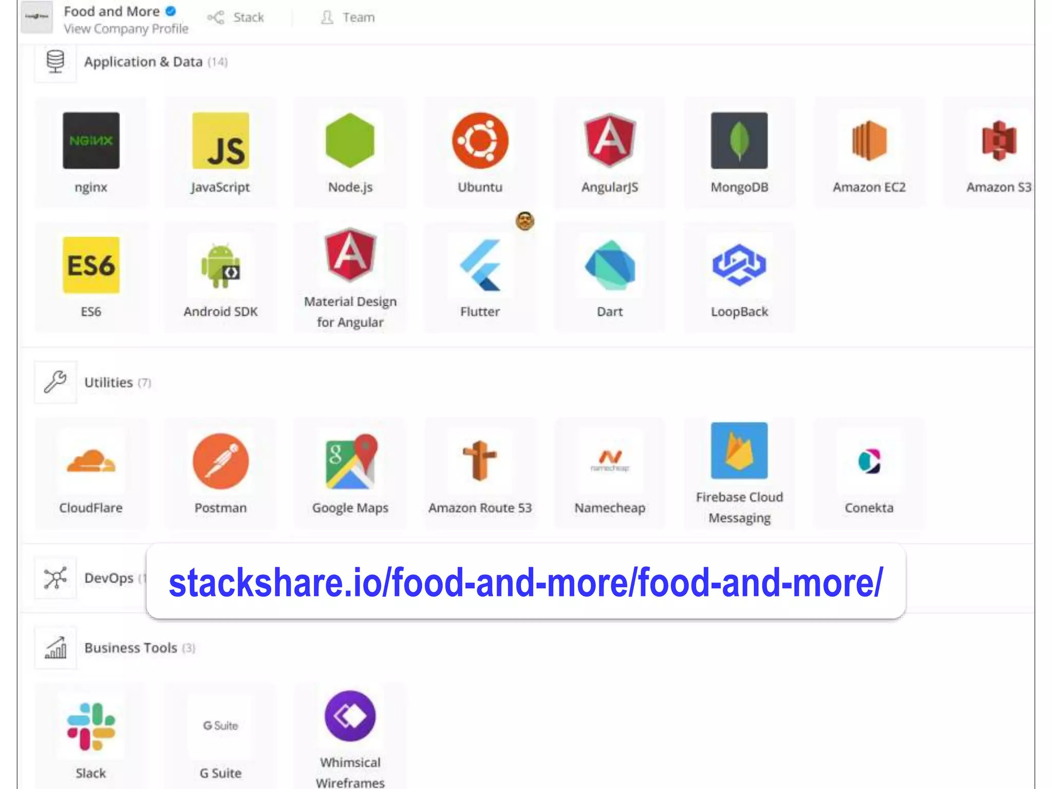 Dr.SabinBuragaprofs.info.uaic.ro/~busaco
node.js: exemplu
stackshare.io/food-and-more/food-and-more/
 
