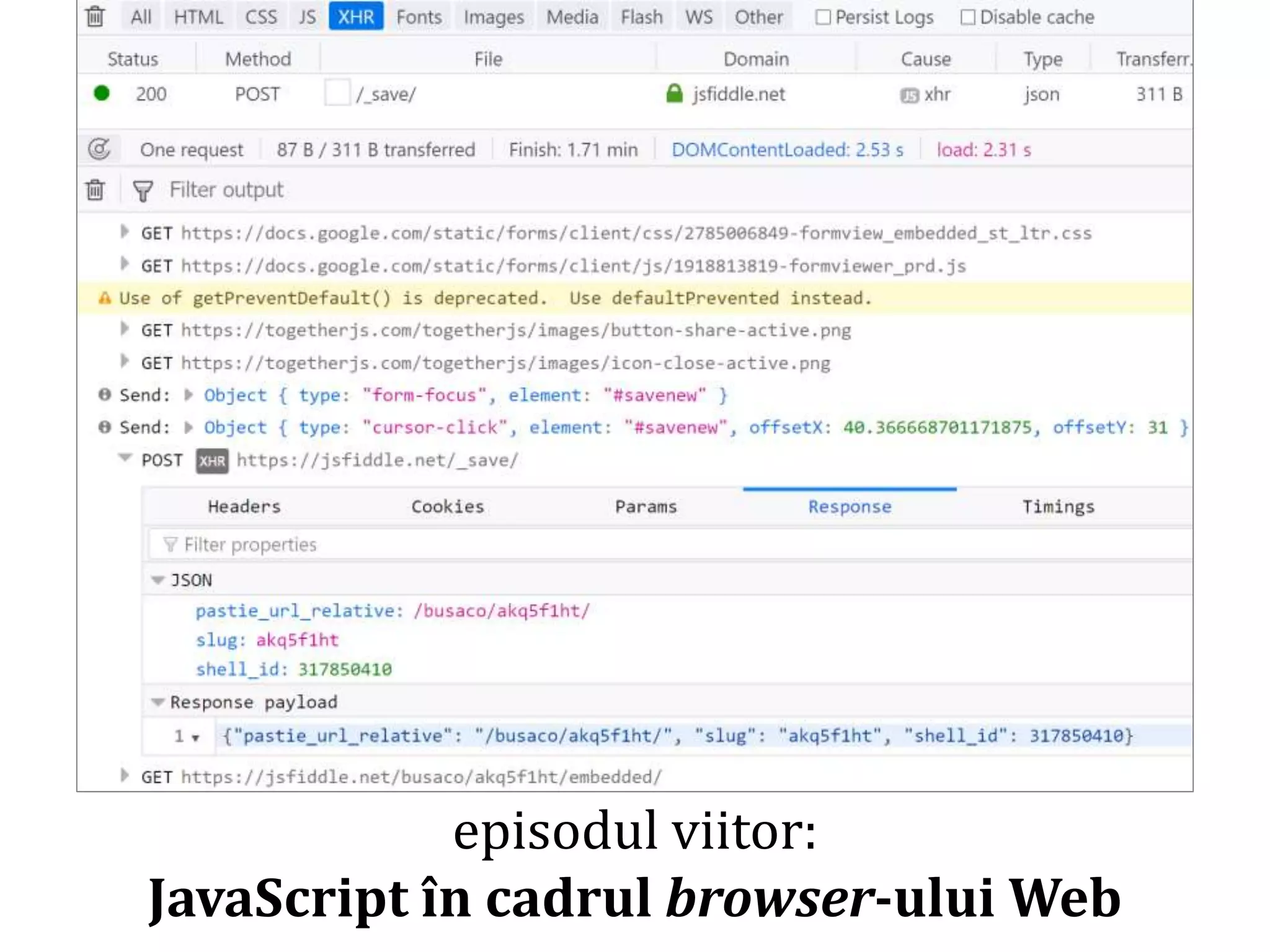 Dr.SabinBuragaprofs.info.uaic.ro/~busaco
episodul viitor:
JavaScript în cadrul browser-ului Web
 