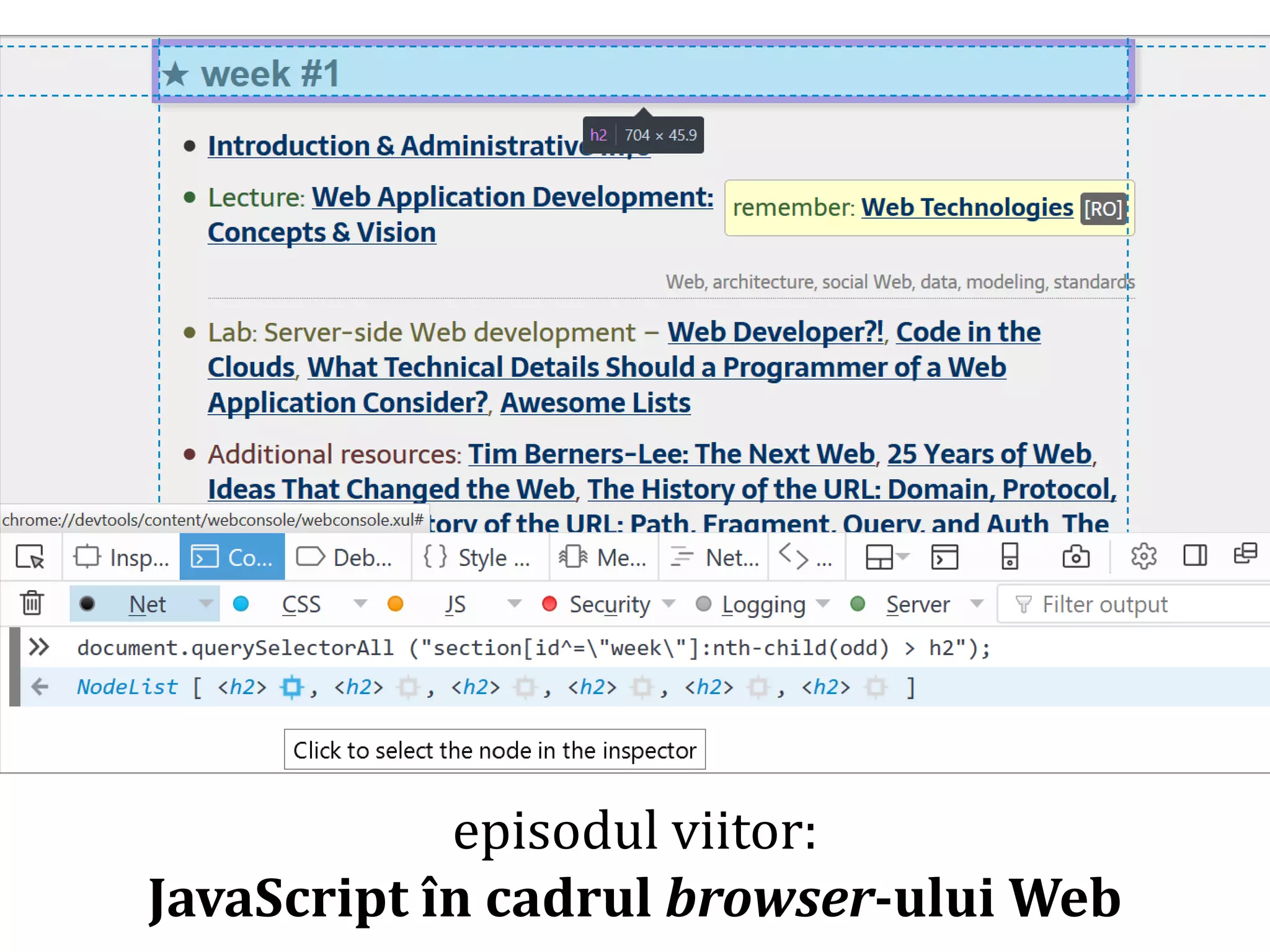 Dr.SabinBuragawww.purl.org/net/busaco
episodul viitor:
JavaScript în cadrul browser-ului Web
 