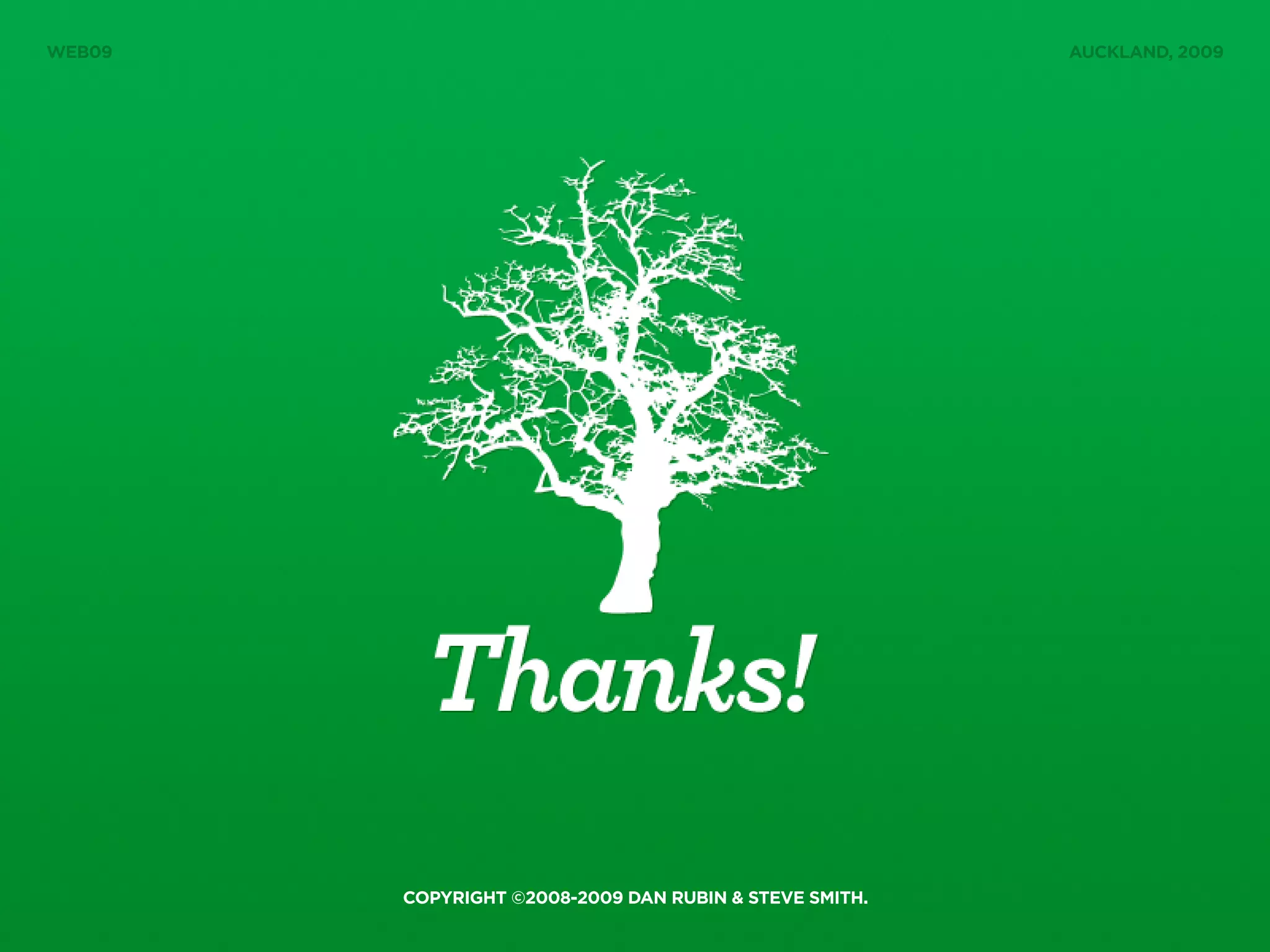 Designers & Developers Sitting in a Tree (Web09)