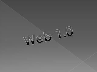 Web 1.0 