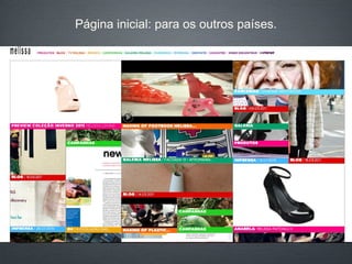 Página inicial: para os outros países. 