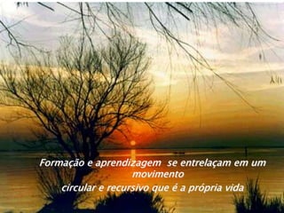 ReconhecerOs novos meios de comunicação e linguagens não como –modernização ao ensino, mas sim conhecer a potencialidade e a contribuição p/ o ensino como recurso e apoio pedagógico .Desafio aos professoresFormação e aprendizagem  se entrelaçam em um movimentocircular e recursivo que é a própria vida