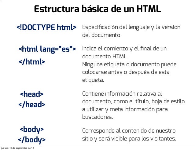 Primera clase de HTML