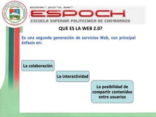 QUE ES LA WEB 2.0?
 