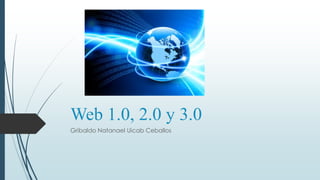 Web 1.0, 2.0 y 3.0
Gribaldo Natanael Uicab Ceballos
 