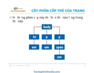 Bài 2 Cơ chế làm việc của CSS - Giáo trình FPT | PPT