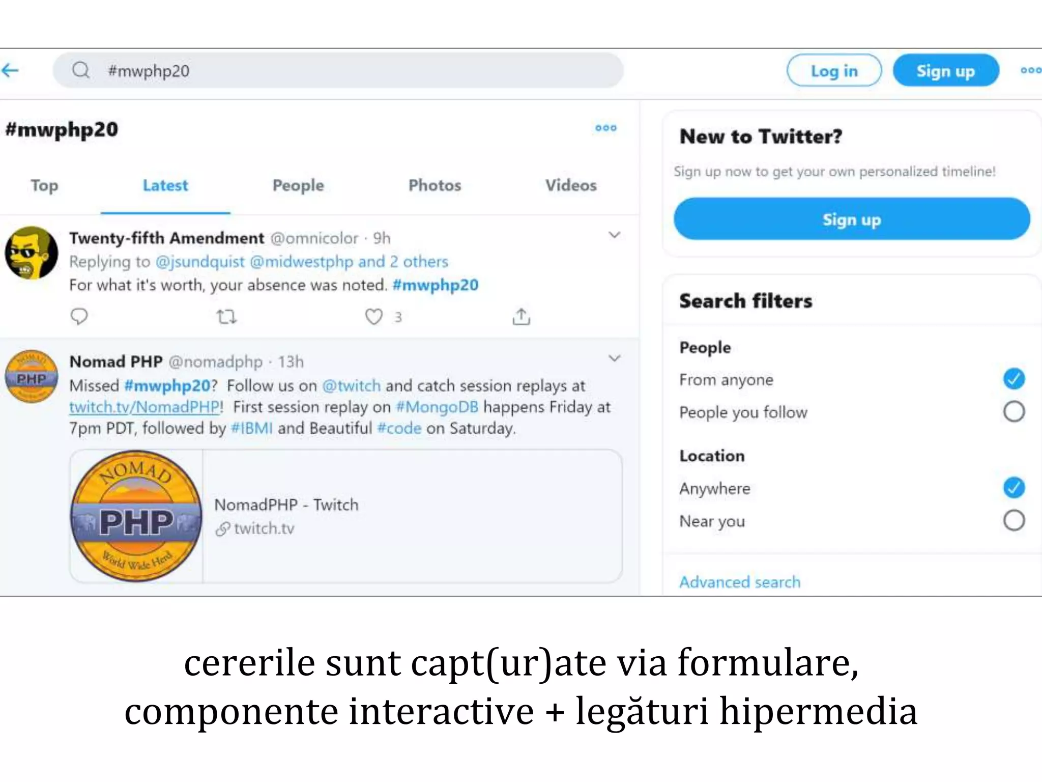 Dr.SabinBuragaprofs.info.uaic.ro/~busaco/
servicii web
cererile sunt capt(ur)ate via formulare,
componente interactive + legături hipermedia
 