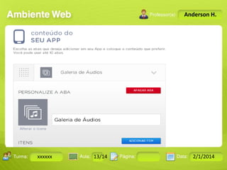 Anderson H.

Turma:

xxxxxx

2503-B

Aula:

10

Pág:

10 a 17

13/14
Instrutor: Ricardo Paladini Matos

Data:

18-jan-12

2/1/2014

 