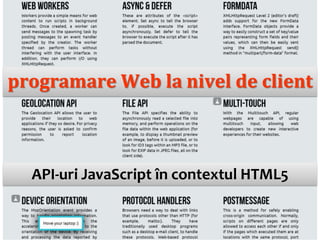 Dr. Sabin Buragawww.purl.org/net/busaco

programare Web la nivel de client

API-uri JavaScript în contextul HTML5

 