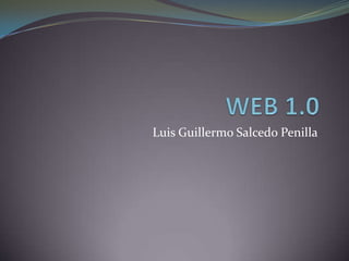 WEB 1.0 Luis Guillermo Salcedo Penilla 