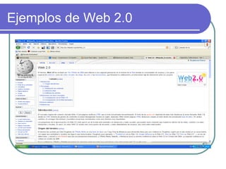 Ejemplos de Web 2.0 