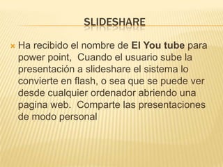 Web2.0.  Presentacion Power Point