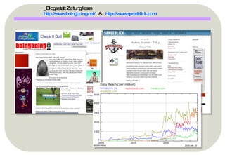 _Blogs statt Zeitung lesen  http://www.boingboing.net/   &  http://www.spreeblick.com/   