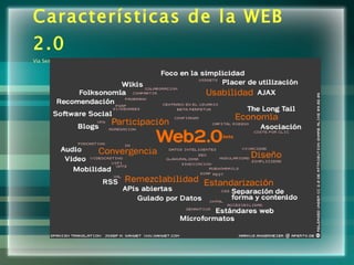 Características de la WEB 2.0 Via Seminario Internacional Virtual Educa Cono Sur