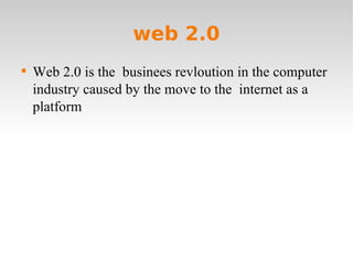 web 2.0 ,[object Object]