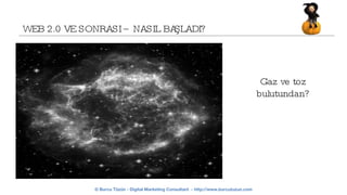 WEB 2.0 VE SONRASI – NASIL BAŞLADI? Gaz ve toz bulutundan? 
