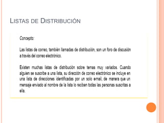 Listas de Distribución