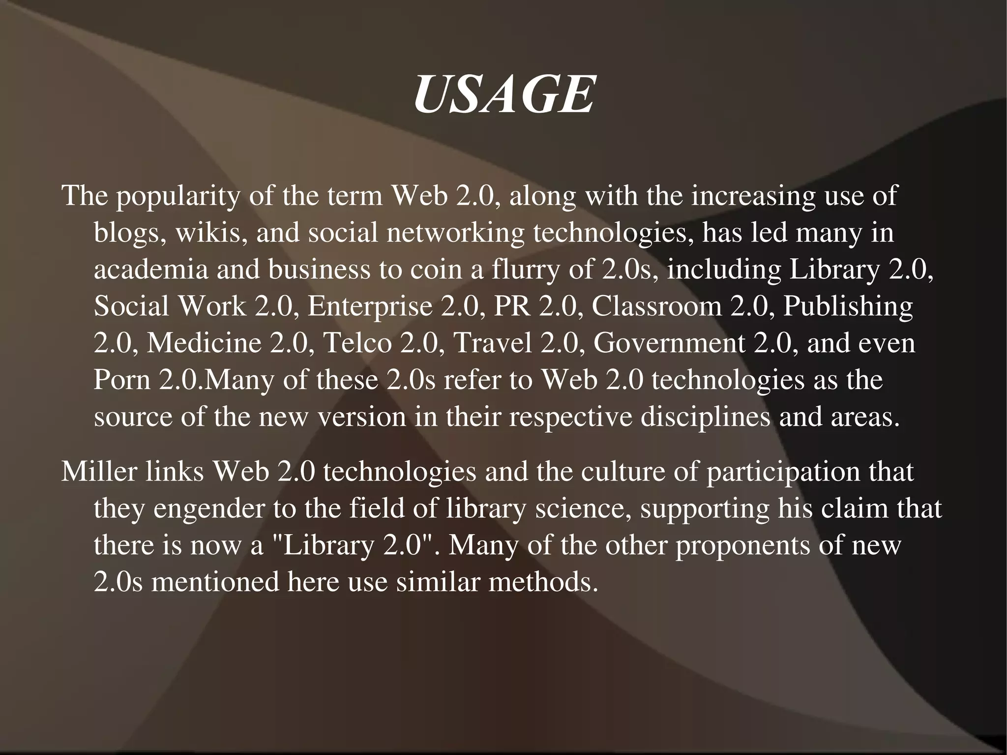 CHARACTERISTICS Flickr a web 2.0 site which allows you to upload and share photos. 