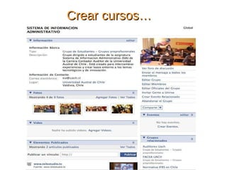 Crear cursos… 