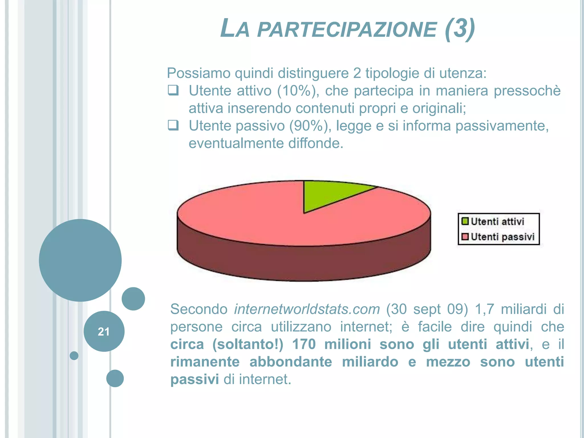 9 utenti partecipano in maniera discontinua svolgendo mansioni di minimo impegno;